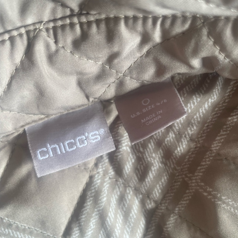 Chicos Nude/Neutral Quilted Jacket - image 2